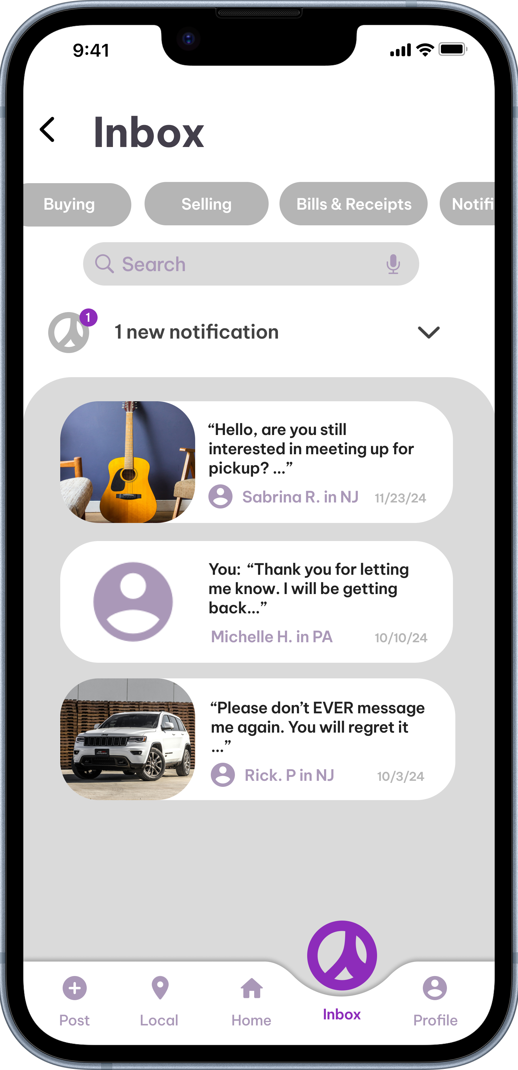 Craigslist redesign screen 2