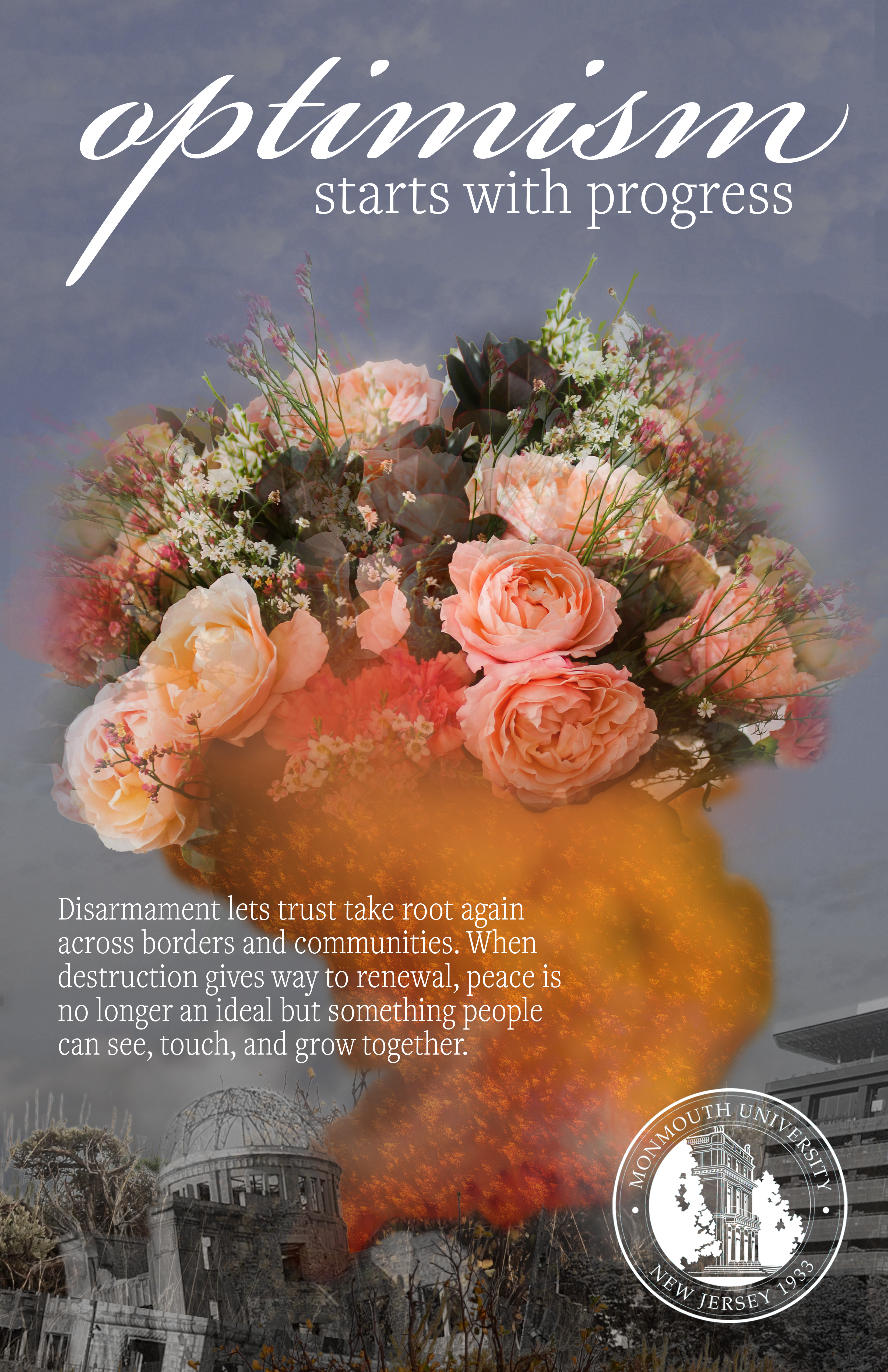 Optimism Starts With Progress Poster